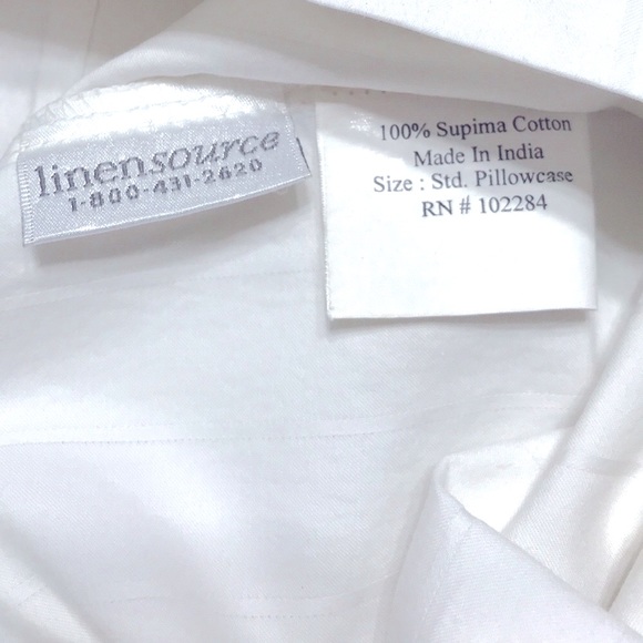 1 Pillowcase 100% supprima white Cotton M. in India  for Linen Source ,pretty - Picture 2 of 3